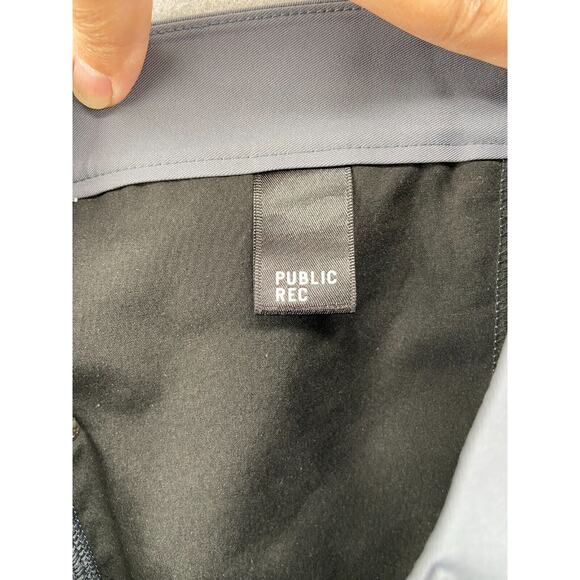 Public Rec Pants Mens 34x34 Gray Work Day Chino 5-Pocket Flat Front Straight Leg - Picture 12 of 14